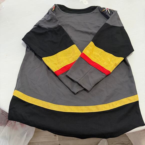 NHL Vegas Golden Knights VGK Kids Jersey sz Large black & gold hockey games - Picture 10 of 16